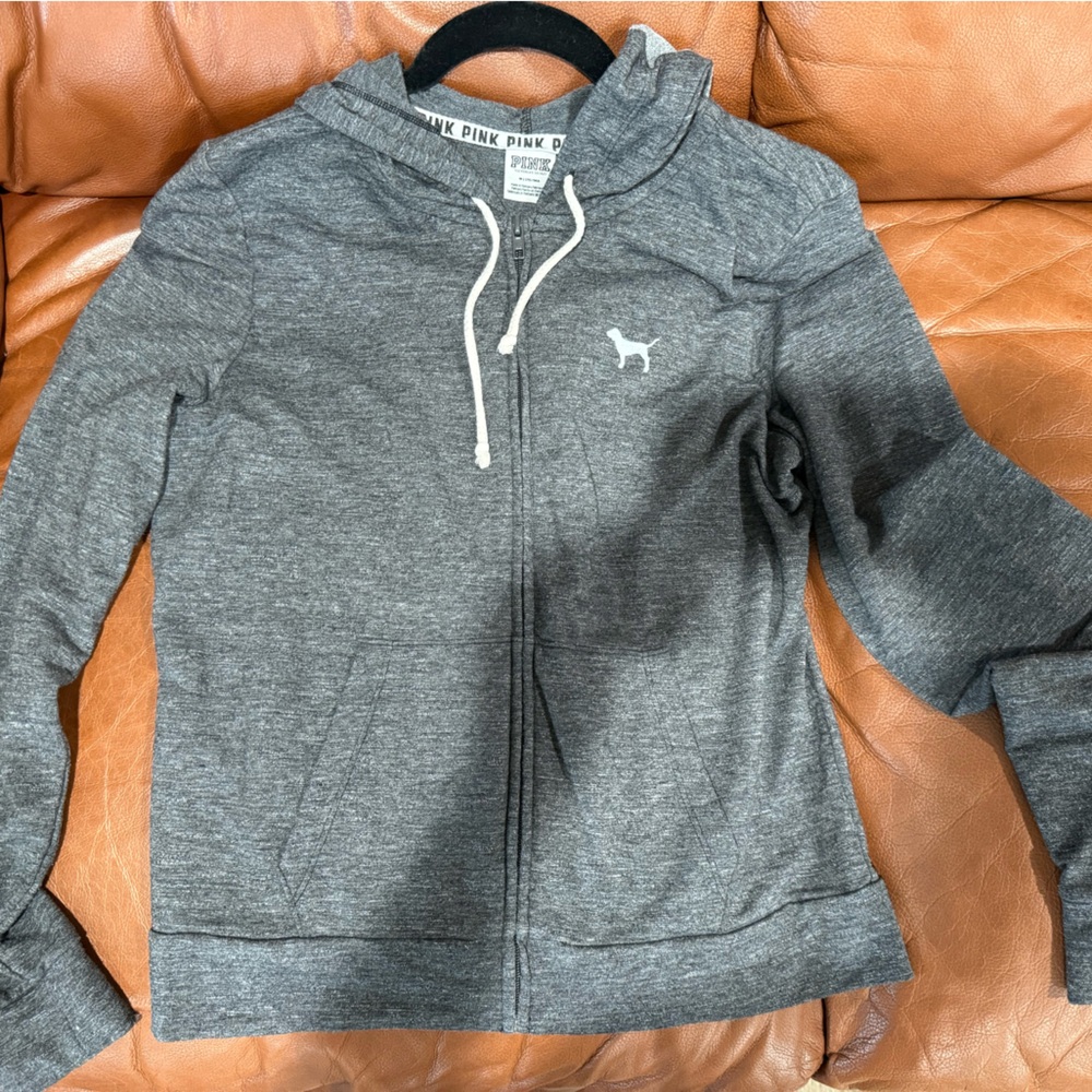 PINK Victoria's Secret Gray Hoodie Sweater